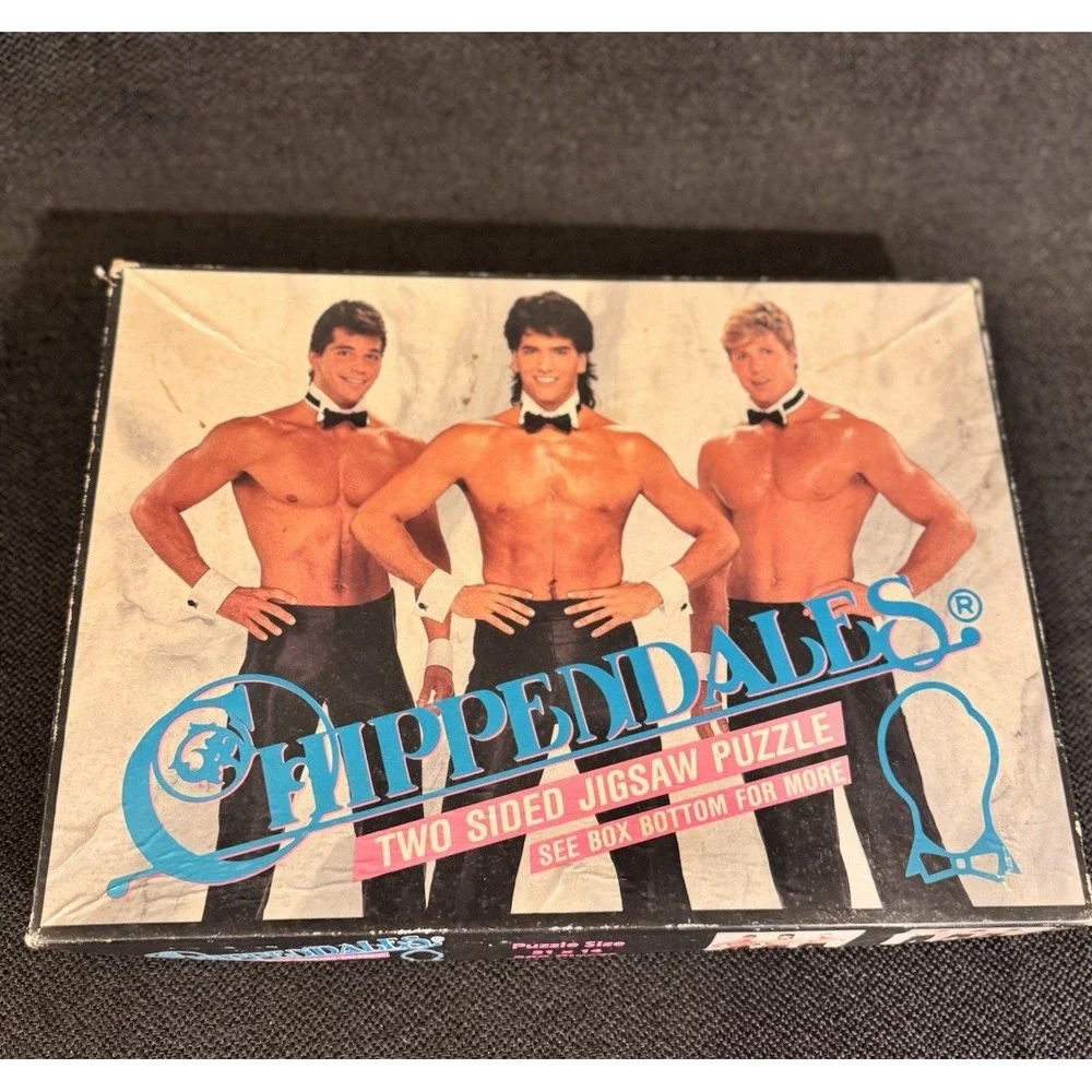 Vintage Chippendales 500 Piece Two Sided Jigsaw Puzzle Complete Buffalo Games